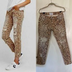 Free People x One Teaspoon Leopard Print Jeans